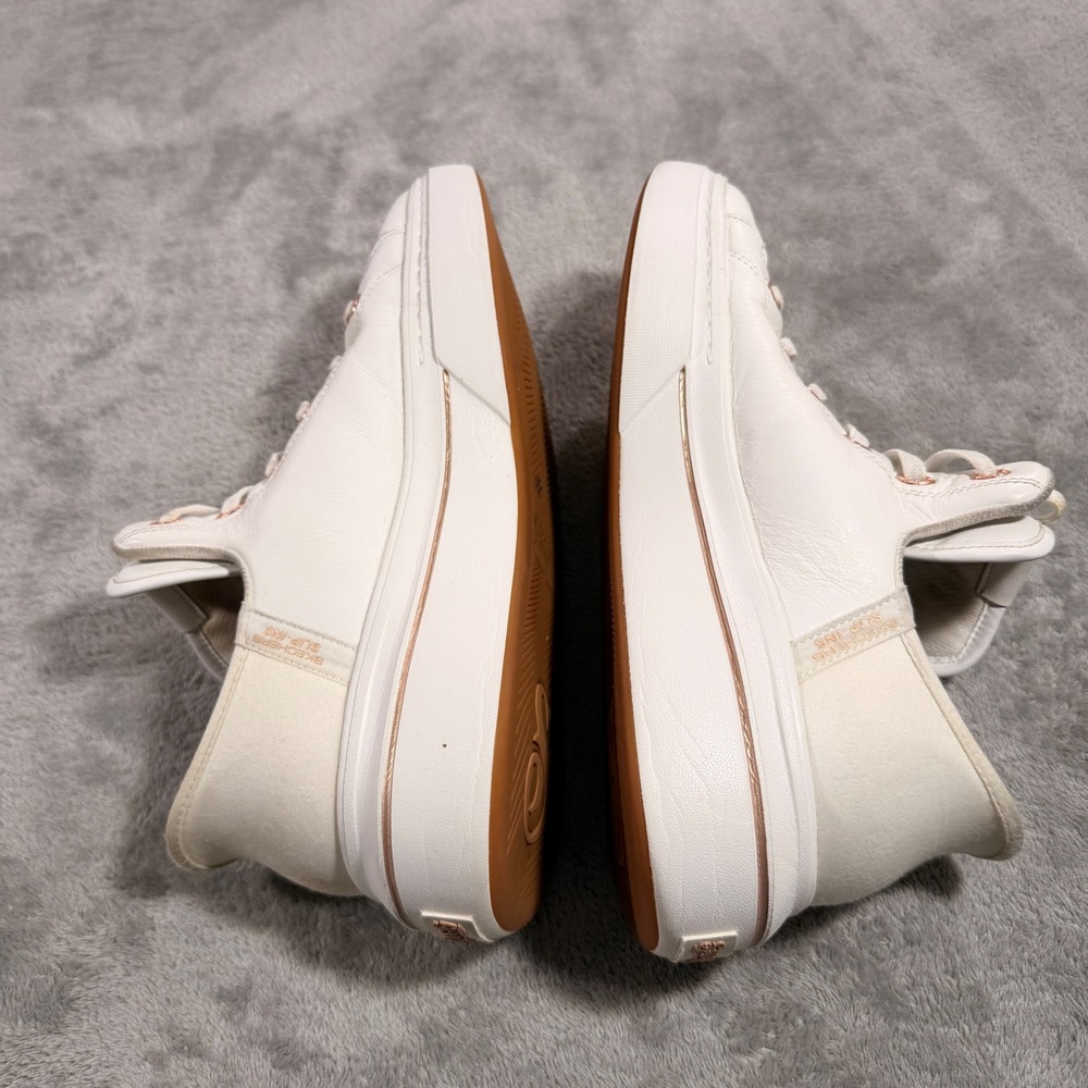 Skechers Snoop Dogg Sneakers Women 10 White Slip-ins Snoop One Double G Leather - Picture 3 of 10